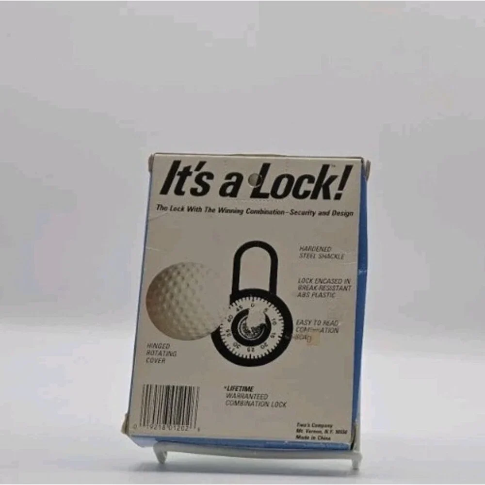 Vintage Golf Ball Combination Padlock Its A Lock Covered Steel Shackle Dad Gift
